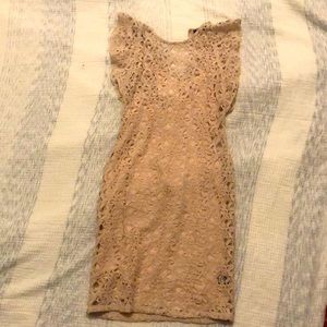 Crochet style dress.